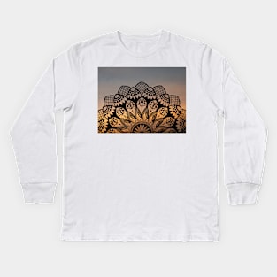 Mandala The Sunrise Series 002 Kids Long Sleeve T-Shirt